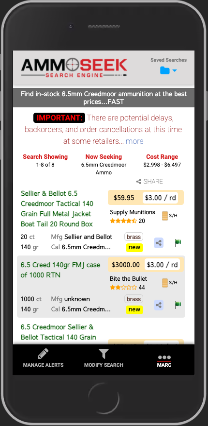 Mobile Results Signed In