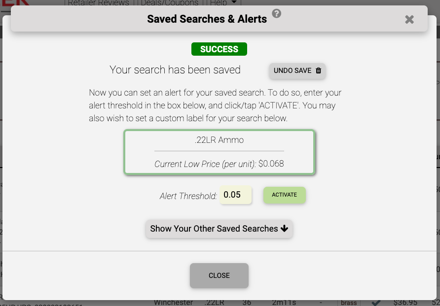 Set Alert Immediately